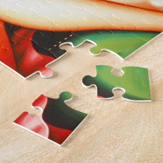 Puzzle Vintage fille de boisson (Côté)