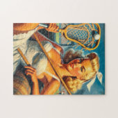 Puzzle Vintage fille de crosse (Horizontal)