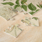 Puzzle vintage fleuri avec de beaux roses (Côté)
