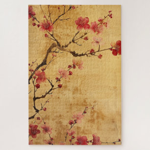 Puzzle Vintage floraison de cerisier japonais