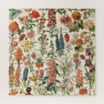 Puzzle Vintage Flowers by Adolphe Millot<br><div class="desc">Please visit my store for more interesting design and more color choice.
=> zazzle.com/colorfulworld*</div>