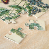 Puzzle Vintage Flowers Floral Botanical Chart (Côté)