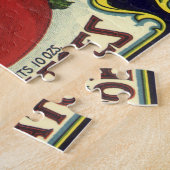 Puzzle Vintage Fruit Crate Étiquette Art, Defender Tomate (Côté)