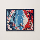 Puzzle Vintage Fuji, Japon Voyage (Horizontal)