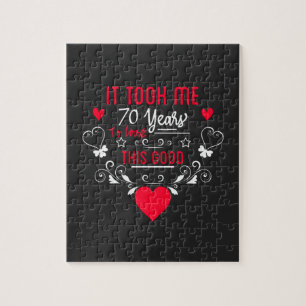 Puzzle vintage Funny 70 ans dire citation