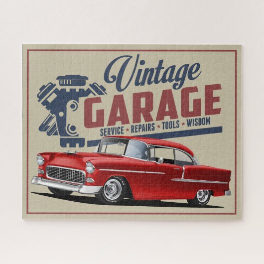 Puzzle Vintage Garage 1955 (Horizontal)