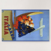 Puzzle Vintage Garda Italie Europe Air Travel (Horizontal)