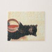 Puzzle Vintage HALLOWEEN Chat noir (Horizontal)