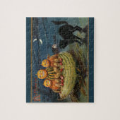 Puzzle Vintage Halloween Pumpkins (Vertical)
