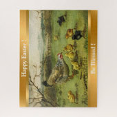 Puzzle Vintage Hen Pâques (Vertical)