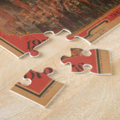 Puzzle Vintage Independence Hall Illustration (1878) (Côté)