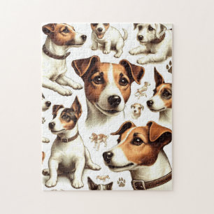 Puzzle Vintage Jack Russell Terrier sans fil
