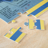 Puzzle Vintage Jamaica Map Postcard (Côté)