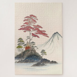 Puzzle Vintage Japonais Paysage Art