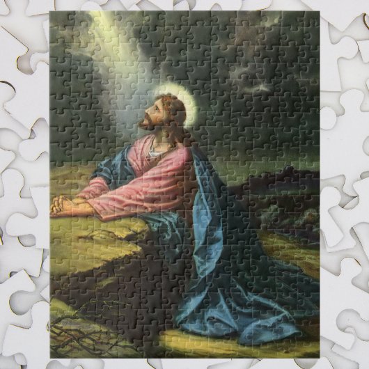 Puzzle Vintage Jésus Christ prier, Jardin de Gethsémani