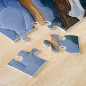 Puzzle Vintage Labrador Retriever Christmas Cottage (Côté)