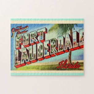 Puzzle Vintage. Lauderdale Floride 11x14
