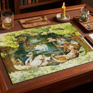 Puzzle Vintage Les Fées Lac Evelyn Stuart Hardy
