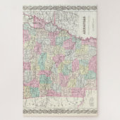 Puzzle Vintage Map of Arkansas (Vertical)