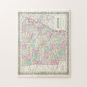 Puzzle Vintage Map of Arkansas (Vertical)
