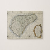 Puzzle Vintage Map of Barbados (Horizontal)