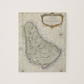 Puzzle Vintage Map of Barbados (Vertical)
