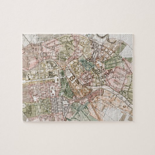 Puzzle Vintage Map of Berlin (Horizontal)