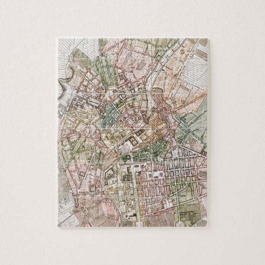 Puzzle Vintage Map of Berlin (Vertical)
