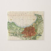 Puzzle Vintage Map of Burlington (Horizontal)