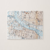 Puzzle Vintage Map of Calcutta (Horizontal)