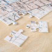 Puzzle Vintage Map of Calcutta (Côté)