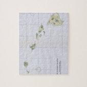 Puzzle Vintage Map of Hawaii (1883) (Vertical)