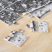 Puzzle Vintage Map of London England (1677) (Côté)