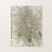 Puzzle Vintage Map of London England (1853) (Vertical)
