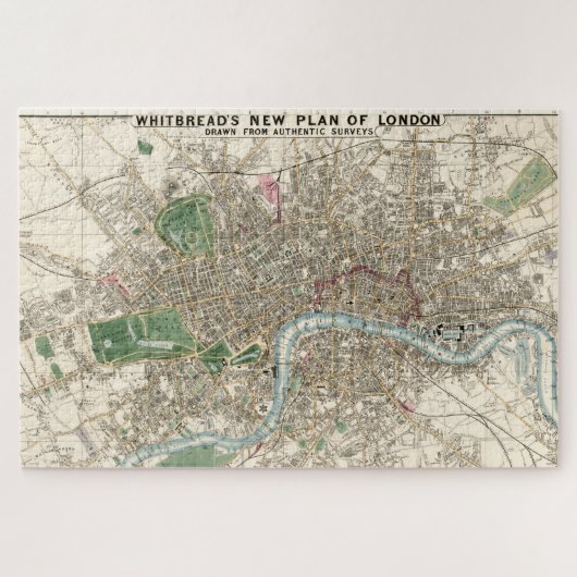 Puzzle Vintage Map of London England (1853) (Horizontal)