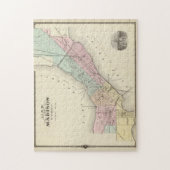 Puzzle Vintage Map of Madison WI (1878) (Vertical)