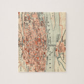 Puzzle Vintage Map of Mainz Germany (Vertical)