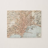 Puzzle Vintage map of Naples Italy (Horizontal)