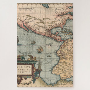 Puzzle Vintage Map of North America