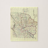 Puzzle Vintage Map of Ohio (Vertical)