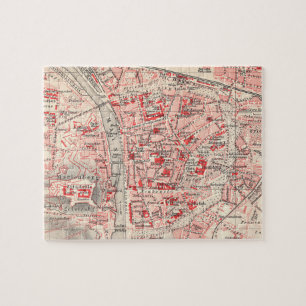 Puzzle Vintage Map of Wurzburg