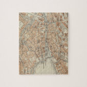 Puzzle Vintage Map of Zurich Switzerland (Vertical)