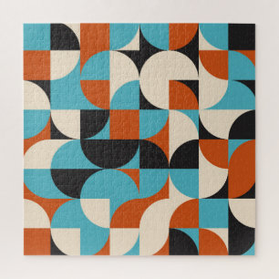 Puzzle Vintage moderne : Formes géométriques rétro.