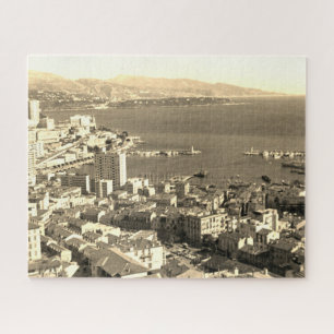 Puzzle Vintage Monaco Principauté Port de Monte Carlo