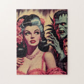 Puzzle Vintage Monster Horror Girl (Vertical)