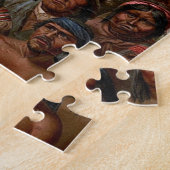 Puzzle Vintage Native American tribes and peoples picture (Côté)