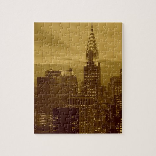 Puzzle Vintage New York Manhattan (Vertical)