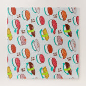 Puzzle Vintage nigiri sushi, motif doodé (Horizontal)