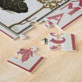 Puzzle Vintage Noël Art nouveau couverture Scribners 1895 (Côté)