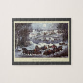 Puzzle Vintage Noël, Central Park en hiver (Horizontal)